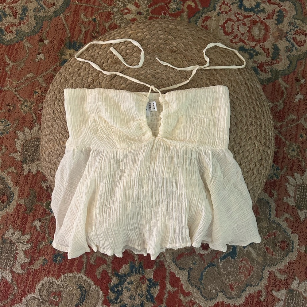 Princess Polly Cream Women's Top
